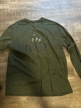 Fin Tech Men's Long Sleeve Crew in Olive